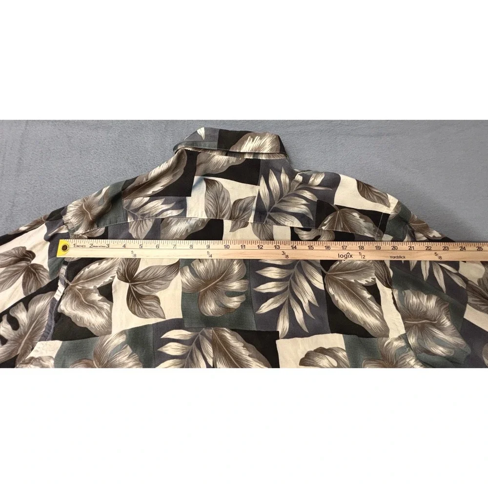 Campia Moda Hawaiian Shirt Men's Medium 100% Rayon Tropical Aloha Camp Shirt